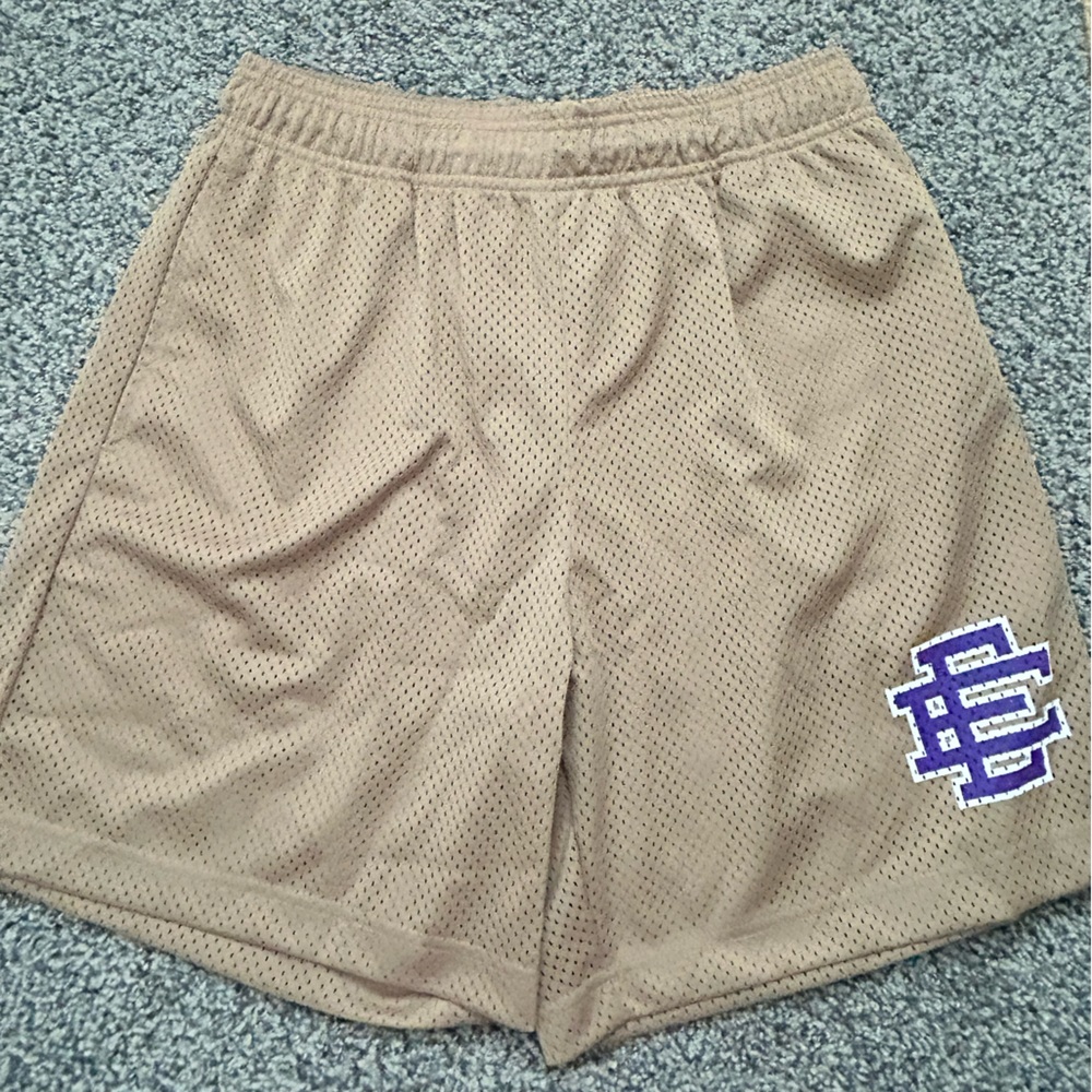 Eric Emanuel EE Basic Short, Gold/Purple, size Large - Picture 2 of 9